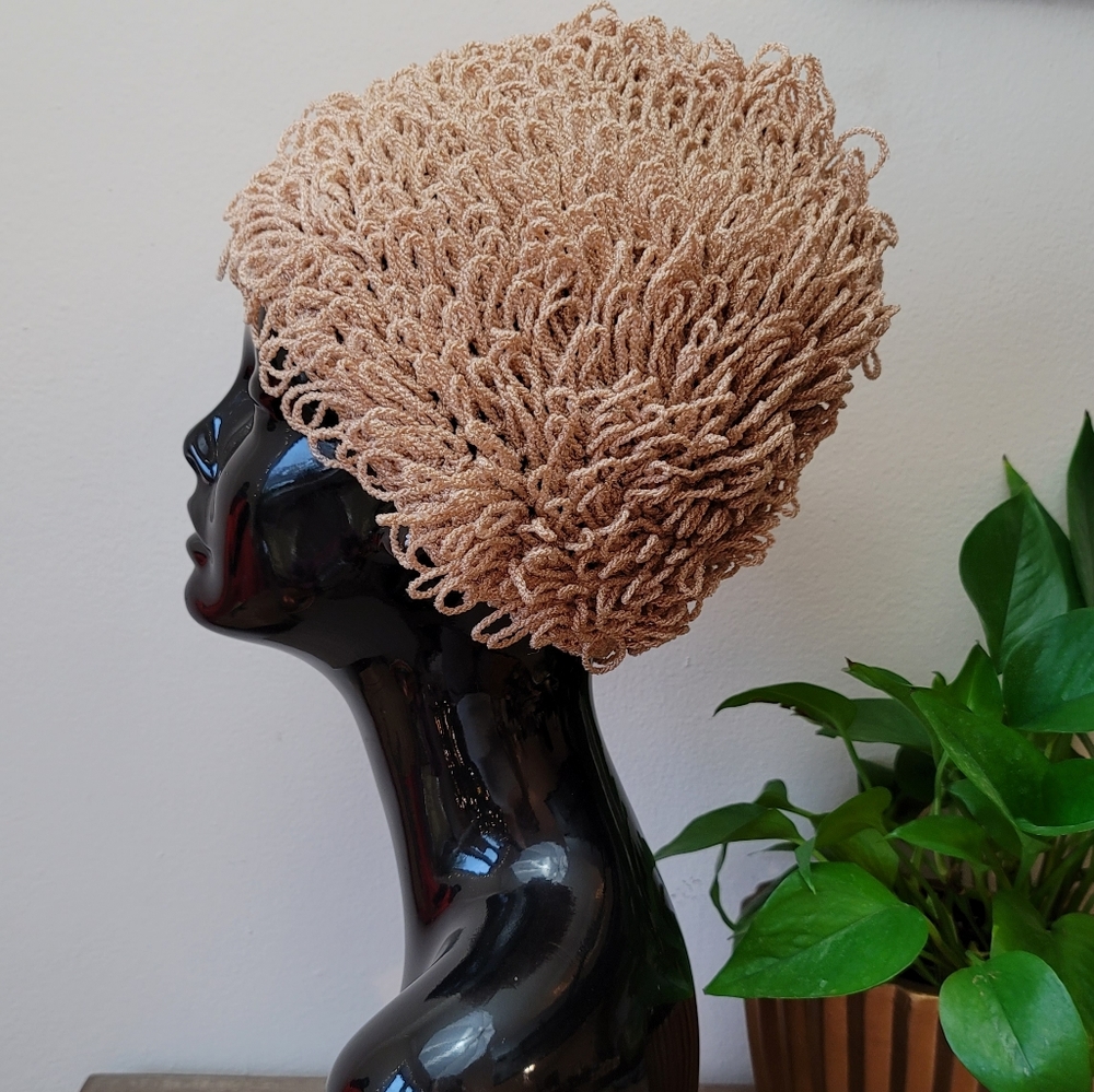 VTG 60s Loop Knit Hat - Picture 8 of 11